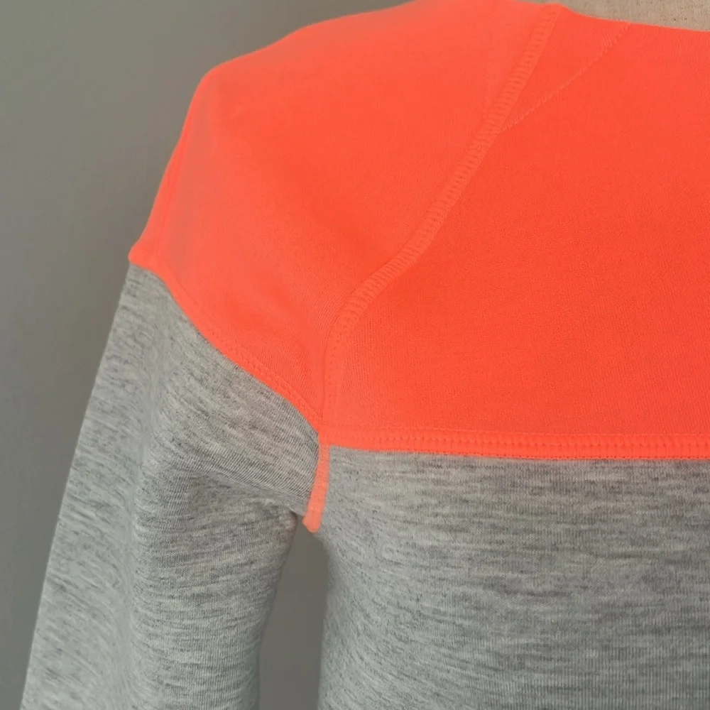 Athleta Grey and Neon Sweatshirt - Picture 2 of 7